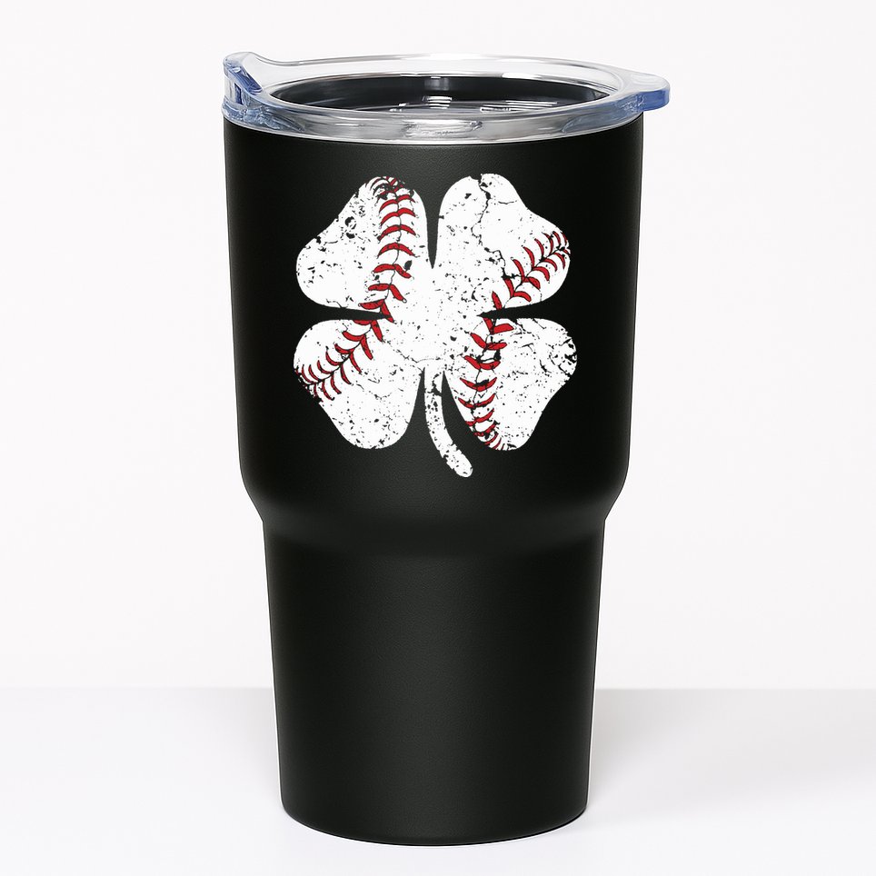 Baseball St Patricks Day Boys Men Catcher Pitcher Shamrock Tumbler