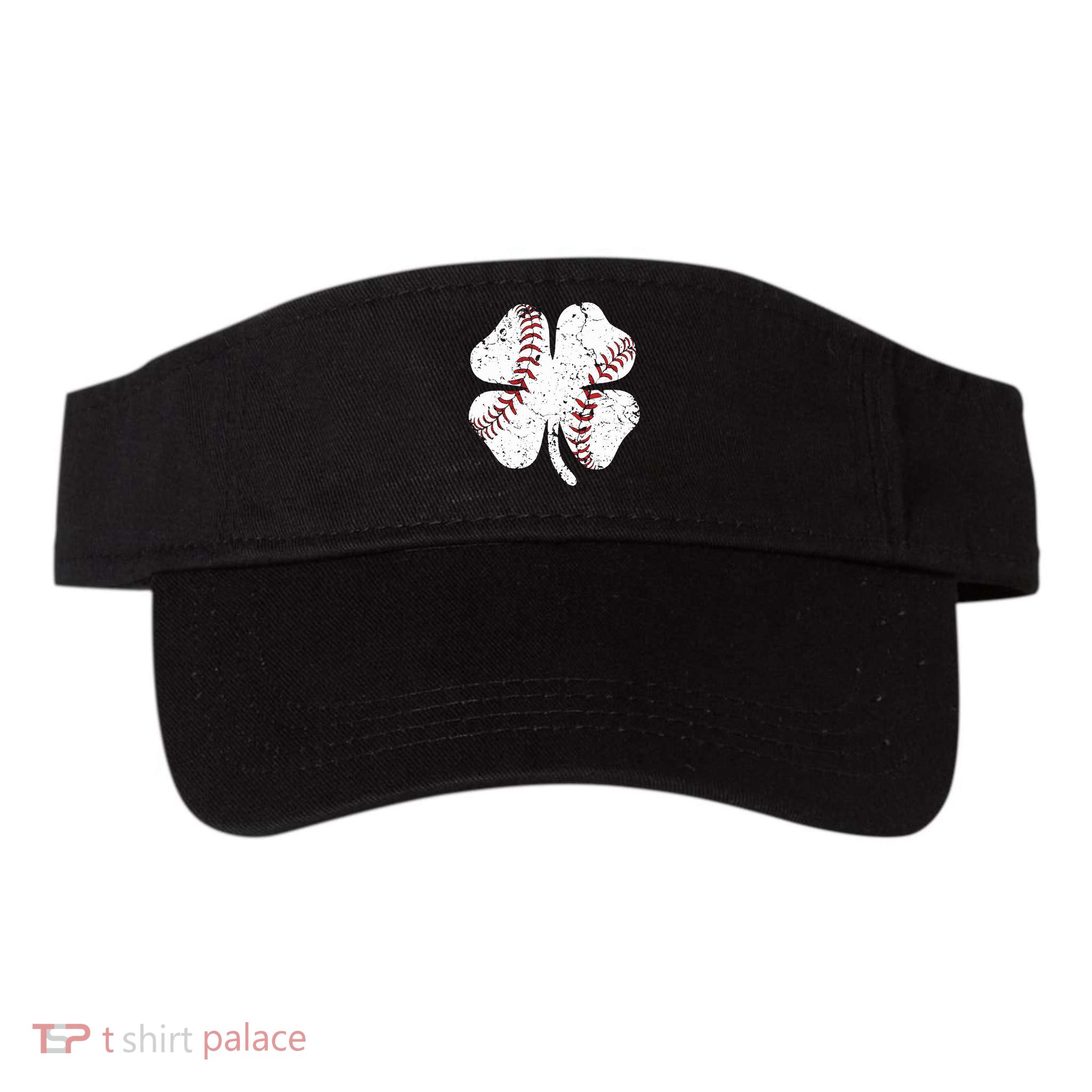 Baseball St Patricks Day Boys Men Catcher Pitcher Shamrock Visor
