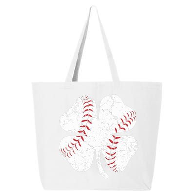 Baseball St Patricks Day Boys Men Catcher Pitcher Shamrock 25L Jumbo Tote