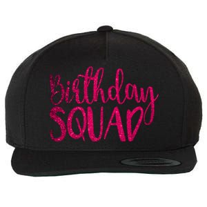 Birthday Squad Party Bday Pink Birthday Gift T Wool Snapback Cap