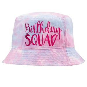 Birthday Squad Party Bday Pink Birthday Gift T Tie-Dyed Bucket Hat