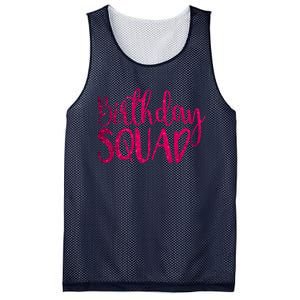 Birthday Squad Party Bday Pink Birthday Gift T Mesh Reversible Basketball Jersey Tank