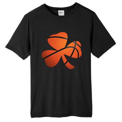 Basketball St Patricks Day Clover Shamrock Funny Gift Tall Fusion ChromaSoft Performance T-Shirt