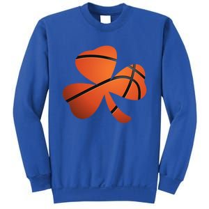 Basketball St Patricks Day Clover Shamrock Funny Gift Sweatshirt