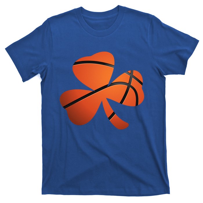 Basketball St Patricks Day Clover Shamrock Funny Gift T-Shirt