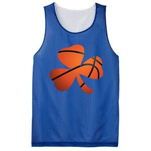 Basketball St Patricks Day Clover Shamrock Funny Gift Mesh Reversible Basketball Jersey Tank