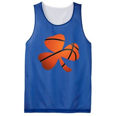 Basketball St Patricks Day Clover Shamrock Funny Gift Mesh Reversible Basketball Jersey Tank