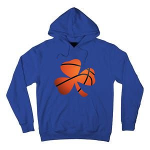 Basketball St Patricks Day Clover Shamrock Funny Gift Tall Hoodie