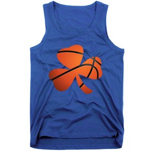 Basketball St Patricks Day Clover Shamrock Funny Gift Tank Top