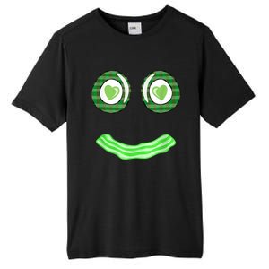 Breakfast St. Patricks Day Funny Green Eggs Smile Face Ham Tall Fusion ChromaSoft Performance T-Shirt