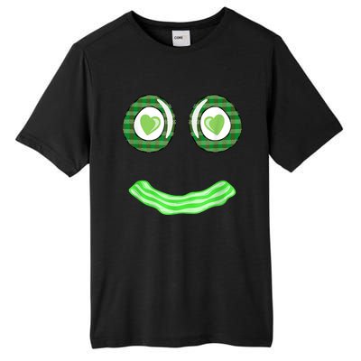 Breakfast St. Patricks Day Funny Green Eggs Smile Face Ham Tall Fusion ChromaSoft Performance T-Shirt