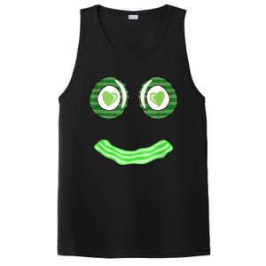 Breakfast St. Patricks Day Funny Green Eggs Smile Face Ham PosiCharge Competitor Tank