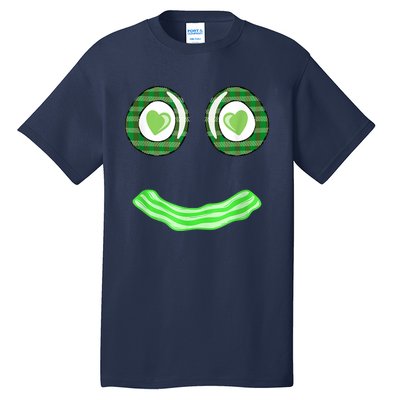 Breakfast St. Patricks Day Funny Green Eggs Smile Face Ham Tall T-Shirt