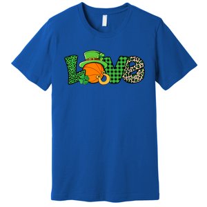 Basketball St Patricks Day Funny Gift Premium T-Shirt