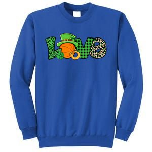 Basketball St Patricks Day Funny Gift Tall Sweatshirt