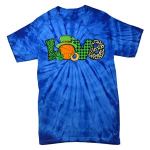 Basketball St Patricks Day Funny Gift Tie-Dye T-Shirt