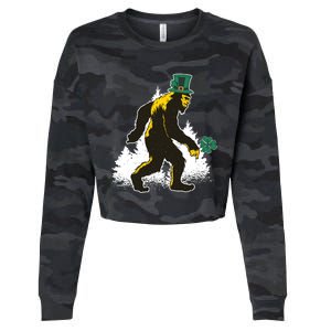 Bigfoot St Patricks Day Cropped Pullover Crew