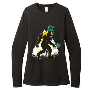 Bigfoot St Patricks Day Womens CVC Long Sleeve Shirt