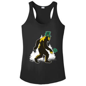 Bigfoot St Patricks Day Ladies PosiCharge Competitor Racerback Tank