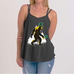 Bigfoot St Patricks Day Women's Strappy Tank