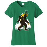 Bigfoot St Patricks Day Women's T-Shirt