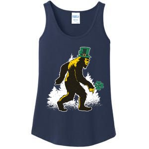 Bigfoot St Patricks Day Ladies Essential Tank