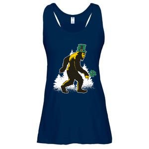 Bigfoot St Patricks Day Ladies Essential Flowy Tank