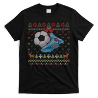 Ball Sports Player Funny Gift Soccer Ugly Christmas T-Shirt