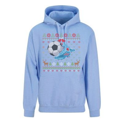 Ball Sports Player Funny Gift Soccer Ugly Christmas Unisex Surf Hoodie