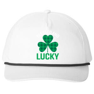 Blessed St Patricks Day Meaningful Gift Snapback Five-Panel Rope Hat