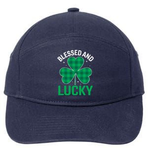 Blessed St Patricks Day Meaningful Gift 7-Panel Snapback Hat