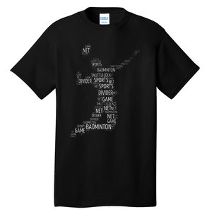 Badminton Shuttlecock Player Tall T-Shirt