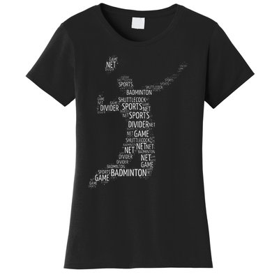 Badminton Shuttlecock Player Women's T-Shirt