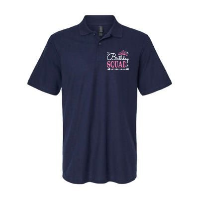 Birthday Squad Party Bday Queen Cute Softstyle Adult Sport Polo