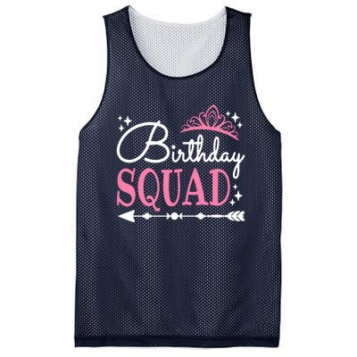 Birthday Squad Party Bday Queen Cute Mesh Reversible Basketball Jersey Tank