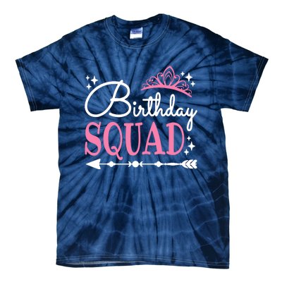 Birthday Squad Party Bday Queen Cute Tie-Dye T-Shirt