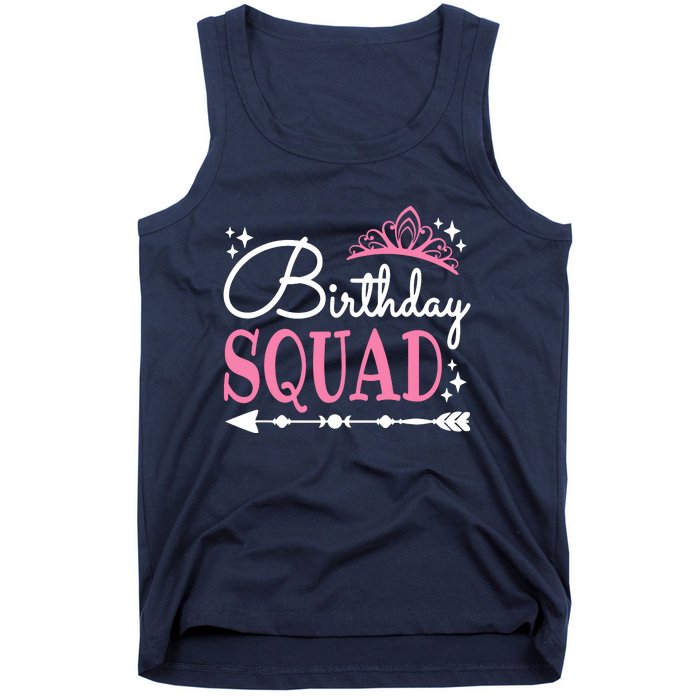 Birthday Squad Party Bday Queen Cute Tank Top