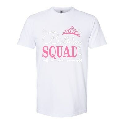 Birthday Squad Party Bday Queen Cute Softstyle CVC T-Shirt