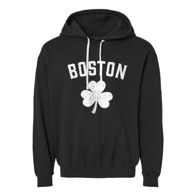 Boston, St Patrick's day - Patty's day shamrock tee Garment-Dyed Fleece Hoodie