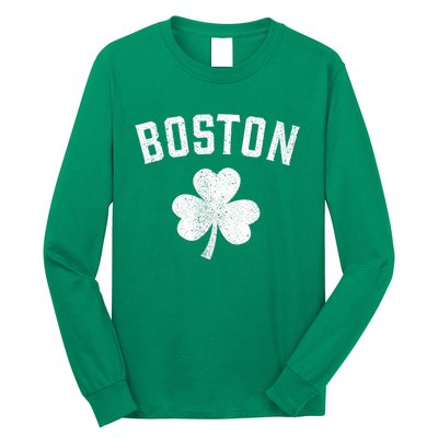 Boston, St Patrick's day - Patty's day shamrock tee Long Sleeve Shirt