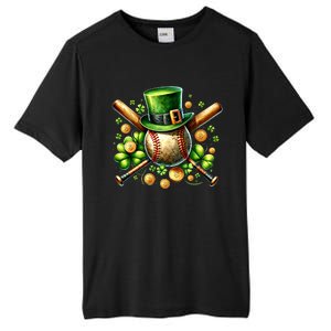 Baseball St PatrickS Day Lucky Irish Sport Clover Shamrock Gift Tall Fusion ChromaSoft Performance T-Shirt