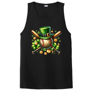 Baseball St PatrickS Day Lucky Irish Sport Clover Shamrock Gift PosiCharge Competitor Tank