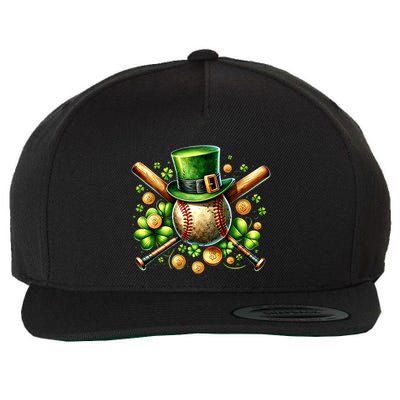 Baseball St PatrickS Day Lucky Irish Sport Clover Shamrock Gift Wool Snapback Cap