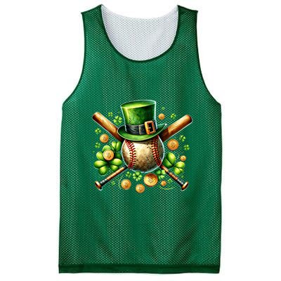 Baseball St PatrickS Day Lucky Irish Sport Clover Shamrock Gift Mesh Reversible Basketball Jersey Tank