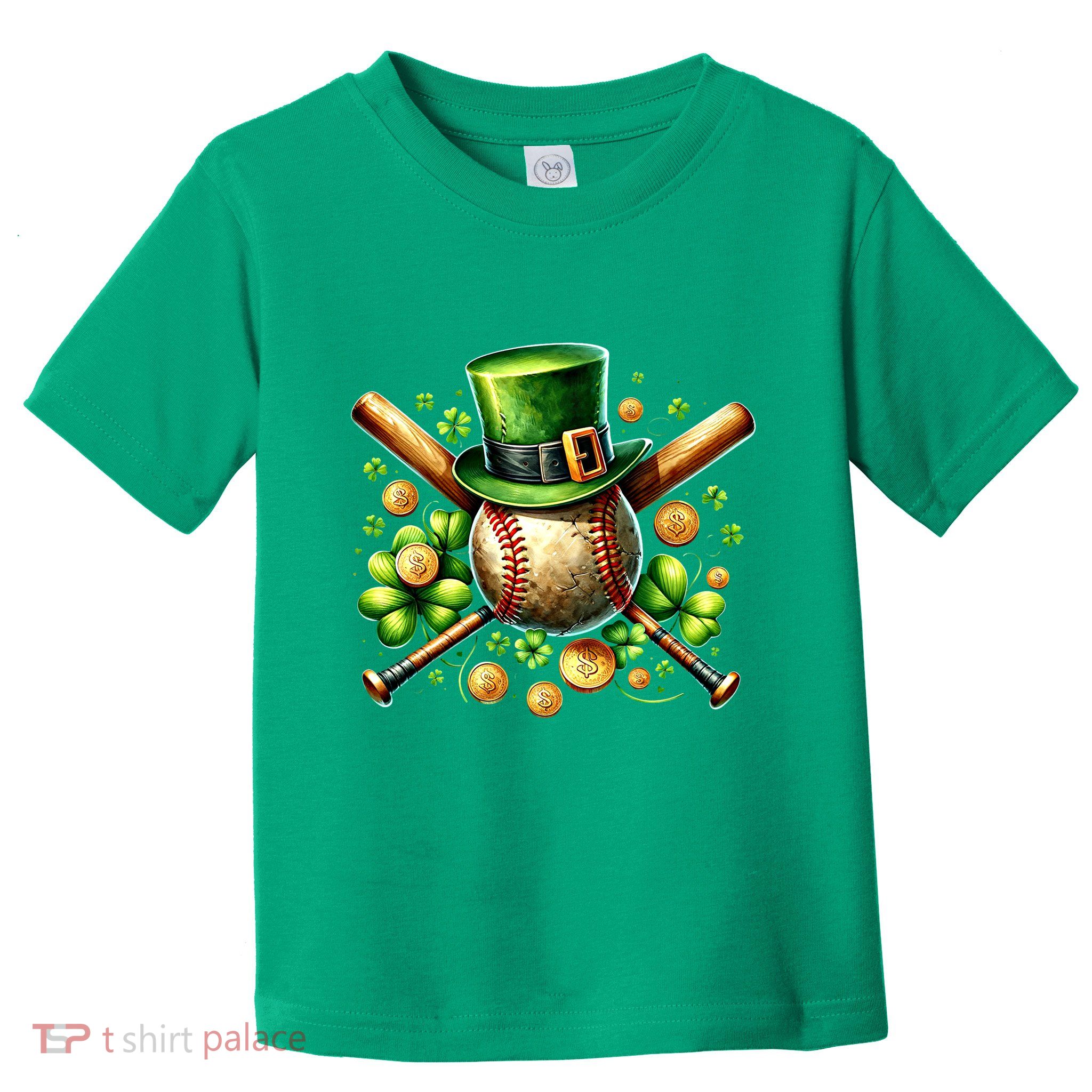 Baseball St PatrickS Day Lucky Irish Sport Clover Shamrock Gift Toddler T-Shirt