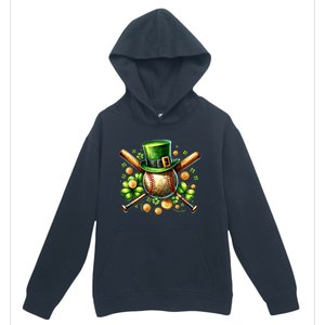 Baseball St PatrickS Day Lucky Irish Sport Clover Shamrock Gift Urban Pullover Hoodie