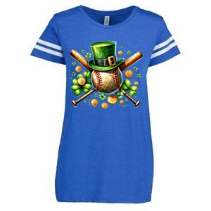 Baseball St PatrickS Day Lucky Irish Sport Clover Shamrock Gift Enza Ladies Jersey Football T-Shirt