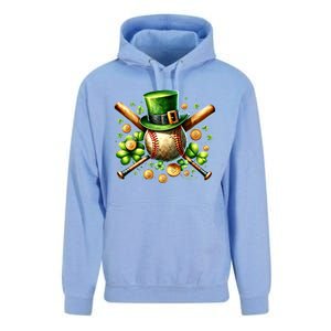 Baseball St PatrickS Day Lucky Irish Sport Clover Shamrock Gift Unisex Surf Hoodie