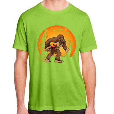 Bigfoot Sasquatch Pumpkin Funny Halloween Costume Outfit Adult ChromaSoft Performance T-Shirt