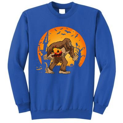 Bigfoot Sasquatch Pumpkin Funny Halloween Costume Outfit Sweatshirt